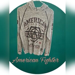 American Fighter Gray Men's Sweatshirt. Small